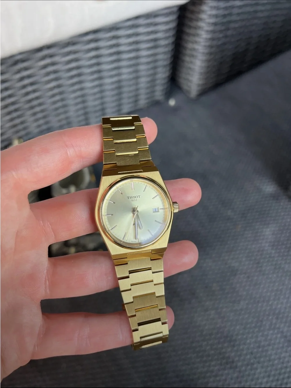 Tissot PRX 35 mm yellow Gold Stainless coating Steel Bracelet Watch